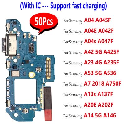 50Pcs ทดสอบ USB Charging Micro Connector Board Flex Parts สําหรับ Samsung A04 A04E A04S A42 5G A23 4G A53 A13S A14 A20E A750F A24
