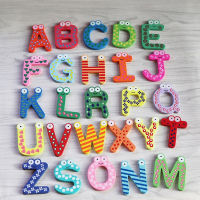 ❤️HJ 26 Letters Kids Wooden Alphabet Fridge Magnet Child Educational Toy