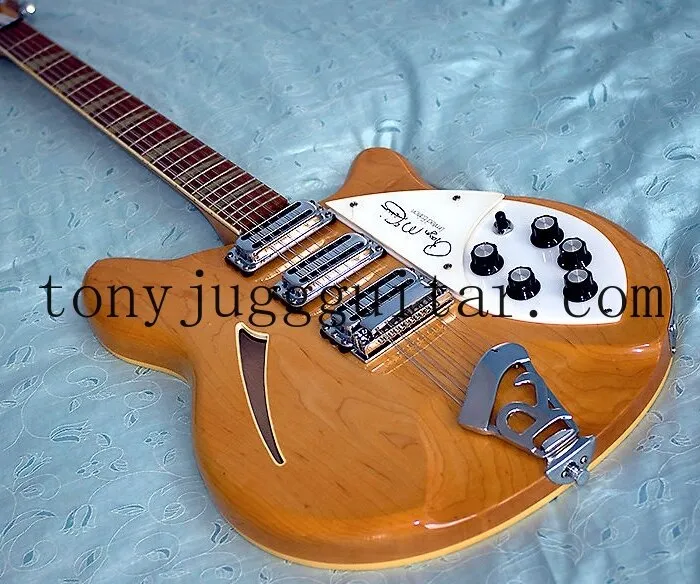 Ric Roger Mcguinn 1988 370 Maple Glo Natural 12 Strings Semi Hollow