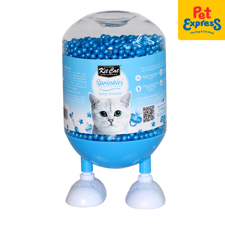 Kit Cat Sprinkles Baby Powder Deodorizing Cat Litter Beads 240g Lazada PH
