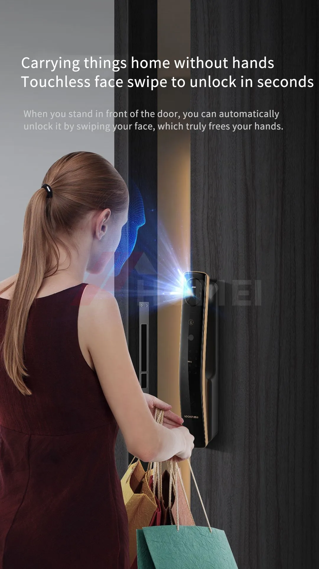 Khoá thông minh FaceID Xiaomi Lockin S50F - Bản Quốc Tế 14 BossLock Đà Nẵng Khóa thông minh, vân tay, thẻ từ, bluetooth cao cấp