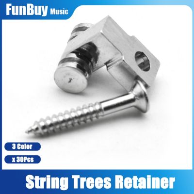 ‘【；】 30Pcs Roller String Retainers Mounting Tree For FD ST Electric Guitar Bass Parts Replacement
