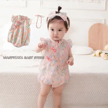 Baby Girls Infant Romper CNY Cheongsam Dress Mini Princess Dress Baby  Bodysuit One Pieces Long Sleeve Chinese New Year | Shopee Malaysia
