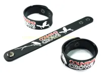 COUNTING CROWS wristband ริสแบนด์ งานแกะขึ้นโมล ปั้มนูน สองชั้น สวยงาม คุณภาพสุดๆ วัสดุ ยางซิลิโคน เกรดพรีเมี่ยม ปั๊มนูน พรีเมี่ยม 2-3 วันรับของ CCW366NNN