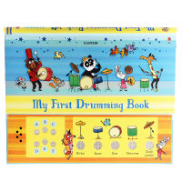 Babys music enlightenment book my first drumming Book percussion phonation Book English original picture book childrens phonation picture book exclusive melody rhythm DIY five kinds of drums