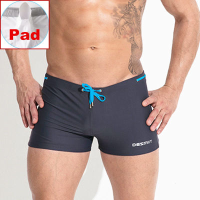 กางเกงว่ายน้ำดันสำหรับชุดว่ายน้ำ Desmiit กางเกงว่ายน้ำชายชุดว่ายน้ำเกย์สูทชุดชายหาดอาบน้ำกางเกงในบ็อกเซอร์ผู้ชาย Zwembroek