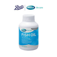 Mega We care Fish Oil 1000 mg. น้ำมันปลา บำรุงสมอง ลดไขมันไตรกลีเซอร์ไรด์ บรรเทาอาการข้ออักเสบ.บรรจุ 30 แคปซูล