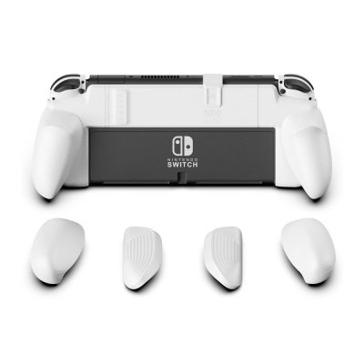 Skull &amp; Co. NeoGrip with Replaceable Ergonomic Grip Protective Case for Nintendo Switch OLED and Regular Switch