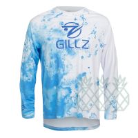 GILLZ เสื้อแขนยาวตกปลาป้องกันรังสียูวีฤดูร้อนของผู้ชาย UPF 50 + เสื้อแจ็คเก็ตป้องกันชุดออกกำลังกายระบายอากาศชุดตกปลา