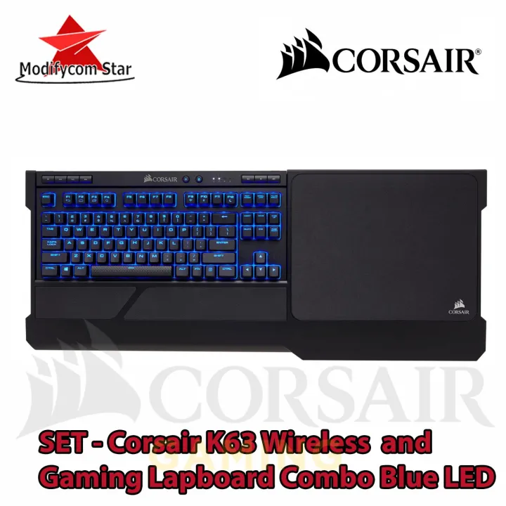 SET Corsair K63 Wireless Mechanical Gaming Keyboard and Gaming