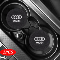 2PCS PVC น้ำรถ Slot Non-Slip Mat ป้องกัน Pad อัตโนมัติเครื่องดื่มภายในสำหรับ Audi Quattro R8 TT A4 A4L A5 A6 A7 A8 B4 B6 B7 B8 C5 C6Q3 Q5 Q7