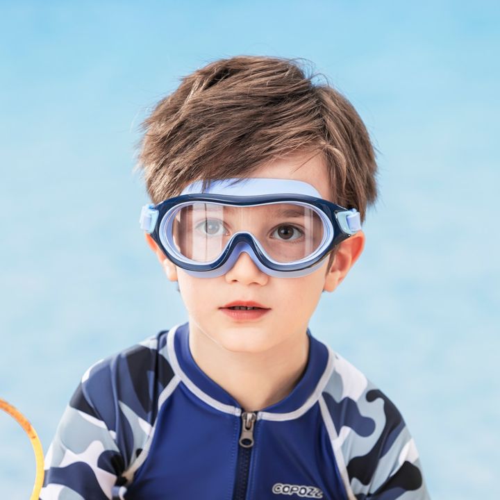 copozz-แว่นตาสำหรับเด็กความละเอียดสูงหน้ากากดำน้ำ-uv-กันน้ำกันหมอกแว่นตาว่ายน้ำเด็กเฟรมขนาดใหญ่ระดับมืออาชีพแว่นตาว่ายน้ำ-gafas