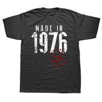 ตลกทำในปี1976ทุกชิ้นส่วนเดิมเสื้อยืดผ้าฝ้าย Streetwear แขนสั้นของขวัญวันเกิดสไตล์ฤดูร้อนเสื้อยืดบุรุษเสื้อผ้าที่มีคุณภาพสูง