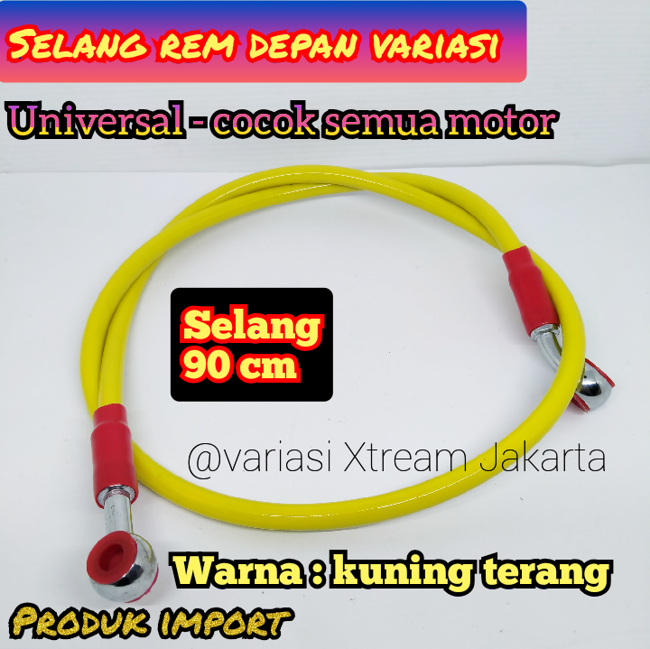 Selang Rem Depan Variasi Panjang 90CM - Kuning | Lazada Indonesia