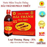 Hộp 6 CHAI 35ANước mắm truyền thống Hải Thành Phan Thiết