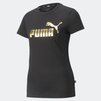 PUMA เสื้อยืดผู้หญิง รุ่น ESS+ Metallic Logo Tee/ 84830301