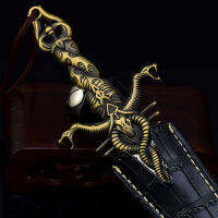 เกมอะนิเมะรอบกริชดั้งเดิม 17CM Golden Snake Dance Full Metal Weapon ซองหนัง