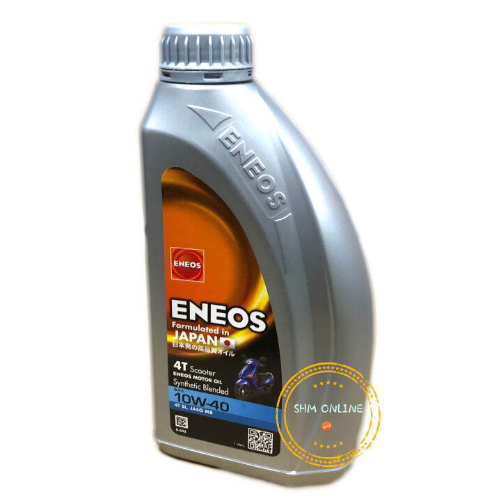 1 Liter ENEOS 10W40 4T SCOOTER ENGINE OIL SEMI SYNTHETIC BLEND .APISL
