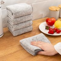 Multifunction Bamboo Charcoal Square Towel / Kitchen Super Absorbent Washing Dish Cloth Wiping Rags/ Household Cleaning Supplies