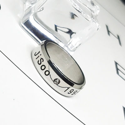 【 Dsj】แหวนเหล็กไทเทเนียม Blackpink Jisoo Jennie