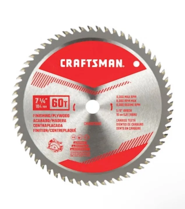 CIRCULAR SAW BLADE CRAFTSMAN 71/4" 60T 5/8" ARBOR BRANDNEW Lazada PH