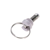 Homebrew Beer Keg Pressure Relief Valve Stainless Steel Release Ball Lock with Spring &amp; Pull Ring 100 PSI Max DIY Craft Wine