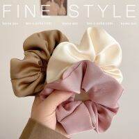 【CC】☈₪  French Silk Texture Hair Accessories Elastique Cheveux Complementos De Moda Scrunchies Gomas Pelo Mujer Bands Tie