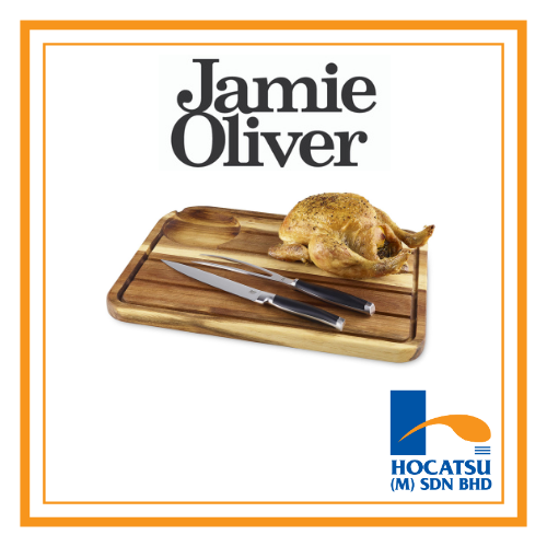 [Hocatsu] Jamie Oliver Carving Knife & Fork Set Lazada