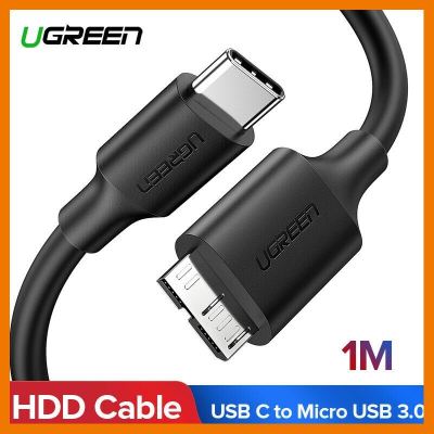 HOT!!ลดราคา Ugreen(1เมตร,20103) Ugreen USB C to Micro USB 3.0 Cable Type C to Micro B 3.0 Cord For HDD ##ที่ชาร์จ แท็บเล็ต ไร้สาย เสียง หูฟัง เคส Airpodss ลำโพง Wireless Bluetooth โทรศัพท์ USB ปลั๊ก เมาท์ HDMI สายคอมพิวเตอร์