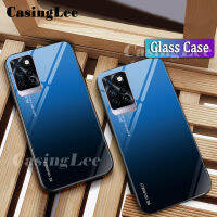 Casinglee เคสโทรศัพท์สำหรับ Infinix Note 10 Pro 2022,เคสกระจกนิรภัยไล่ระดับสีเคสฝาหลัง Hp สำหรับ Infinix Note10 Pro 2022