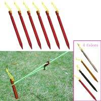 Tent Pegs 18cm Aluminum Tent Stake with Rope Outdoor Tent Nail Peg Tent Accessories Equipment