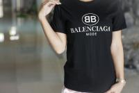 เสื้อยืดแฟชั่นผู้หญิง ผู้ชาย Balenciga สีดำ