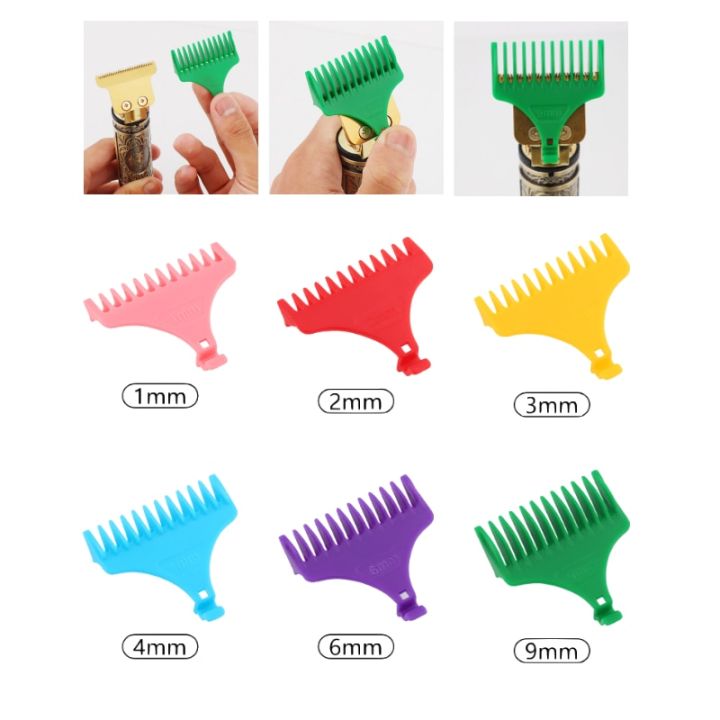 2-4-6pcs-set-t9-hair-clipper-guards-guide-combs-trimmer-cutting-guides-styling-tools-attachment-compatible-1-5-2-3-4-6-9mm-guide