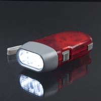 3 LED Hand Pressing Dynamo Crank Power Wind Up Flashlight Torch Light Hand Press Crank Camping Lamp Light for Outdoor Home 2022 Rechargeable  Flashlig