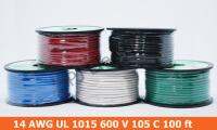 สายไฟอ่อน 14 AWG ( UL1015 ) ใช้สำหรับเชื่อมต่อภายในอุปกรณ์อิเล็กทรอนิกส์และอุปกรณ์ไฟฟ้าทั่วไป