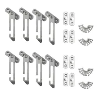 8 Pack Window Restrictor Locks Window Restrictor Hook Stainless Steel Child Lock Restrictor with Screws for Upvc Windows