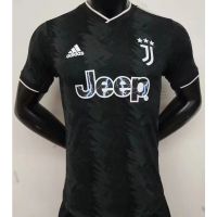 2022 2023 ล่าสุด เสื้อกีฬาแขนสั้น ลายทีมชาติฟุตบอล Juventus Player Edition 22-23 ชุดเยือน สีดํา แห้งเร็ว ไซซ์ S-XXL