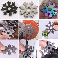 18 In 1 Multifunction Wrench Key Ring Wrench Allen Wrench Corkscrew Outdoor Multifunctional Wrench Socket Wrench Nut Tool