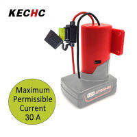 KECHc อะแดปเตอร์แบตเตอรี่พร้อมฟิวส์สายไฟ3ชิ้น30a ฟิวส์ Power Wheel Adapter Conversion สำหรับ Milwaukee M12 Diy