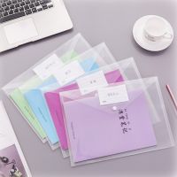 Button Folder Storage For Documents Transparent Folders Bags File With Clasp File Folder A4 Organizer Bag Filing Products Office