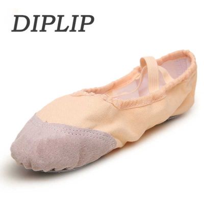 hot【DT】 Ballet Shoes Slippers Sole Belly Teacher Gym Soft Canvas