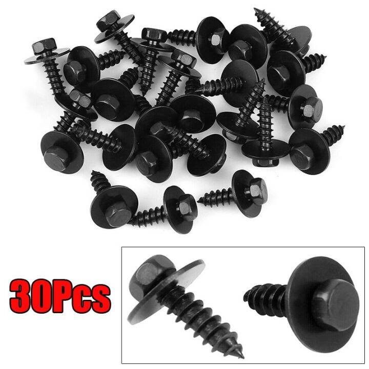 Screws Automotive Replacement Black For Toyota Mouldings Retainer Fender Lazada