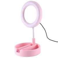 Fill Light for Mobile Professional Ring Lamp Ring for Phone Webcast Bracket with Vanity Mirror Phone Holder