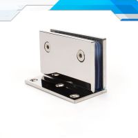 Bathroom door 304 stainless steel solid precision casting 0 degree L-shaped fixed glass clip shower door hinge(YHZ02)