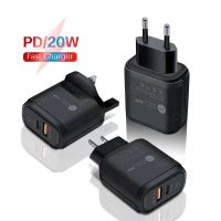 【Taotao Electronics】 PD 20W USB Charger QC3.0การชาร์จอย่างรวดเร็วสำหรับ iPhone 12 11 Pro Max Xiaomi 10 Samsung Oneplus Universal Adapter โทรศัพท์มือถือ