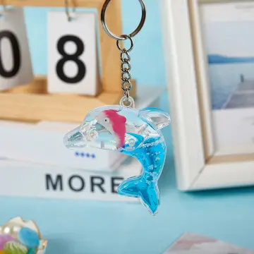 MINISO Cinnamoroll Acrylic Bottle Floating Keychain Pendant Into Oil Liquid  Keyring Couple Bag Key Car Couple Schoolbag Gift Toy