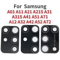 เลนส์แก้วกล้องมองหลังสำหรับ Samsung A01 A11 A21 A21S A31 A41 A51 A71 A12 A31S A32 A52หลังกล้อง A72อะไหล่กระจกเลนส์แก้ว