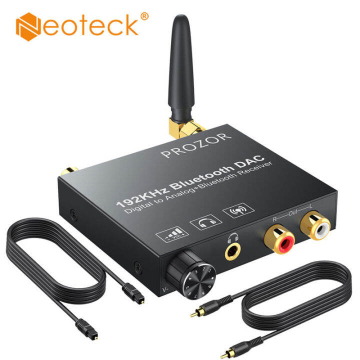 Neoteck 192kHz Digital to Analog Audio Converter with Bluetooth 5.0