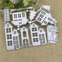 City Building Shape Decor Greeting Card Metal Cutting Dies Stencil DIY Scrapbook Paper Photo Album Craft Template Dies