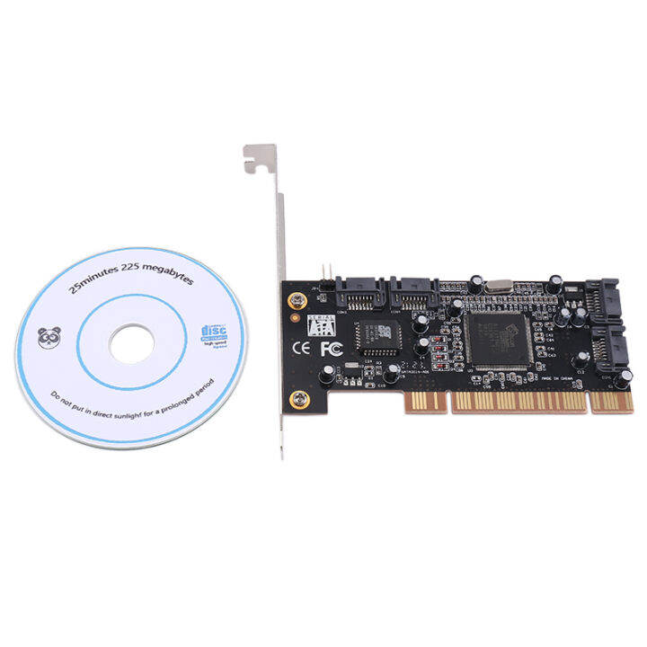 4Port RAID Controller Card PCI Expand Card 2.0 SATA II with Sil3114